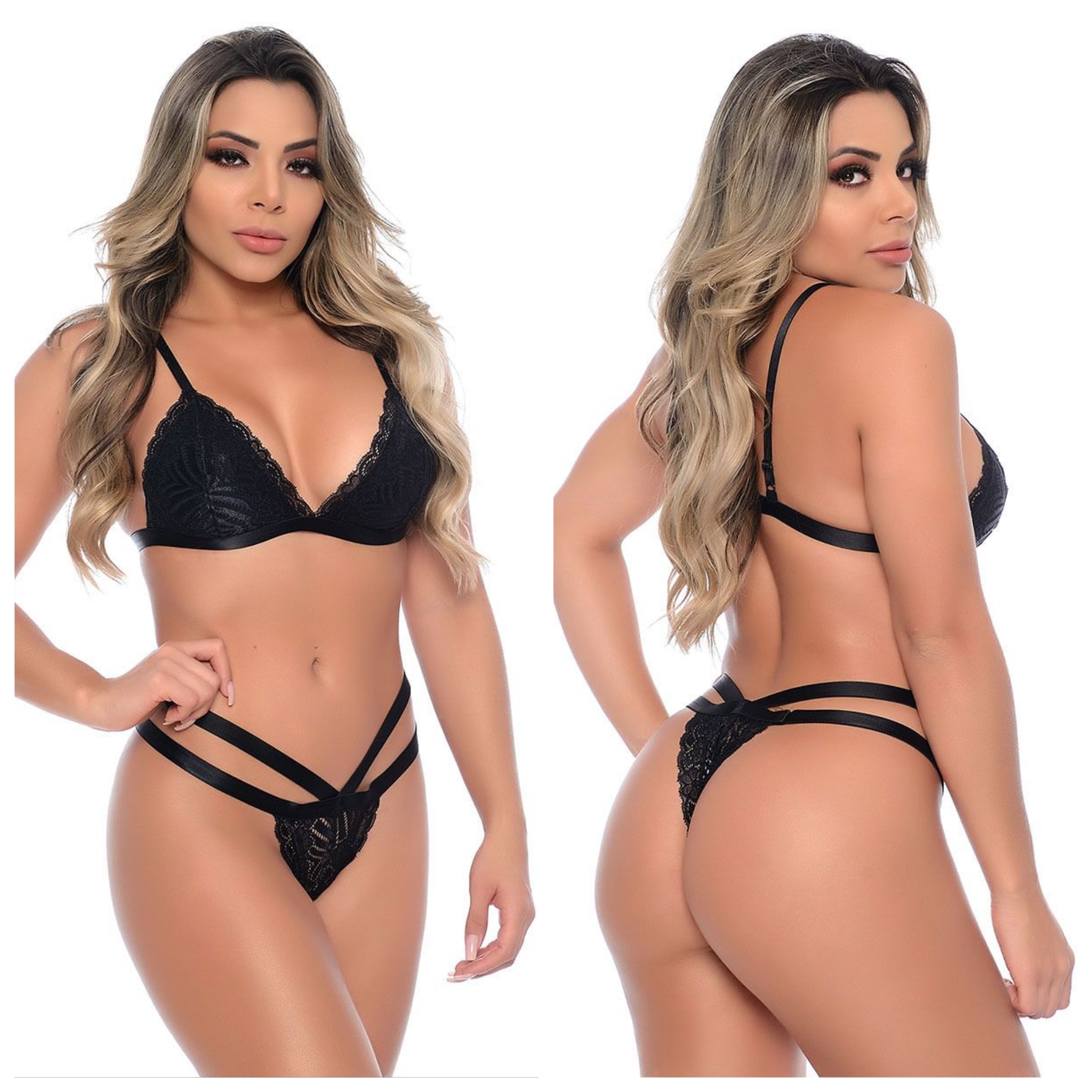 Conjunto Josy Preto Patitex Moda Íntima